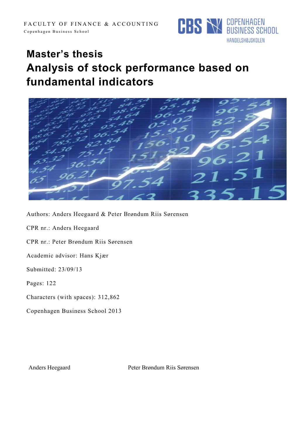 Analysis of Stock Performance Based on Fundamental Indicators