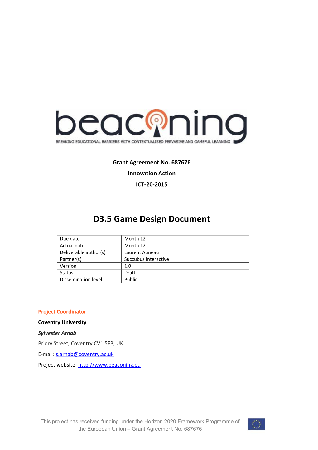 D3.5 Game Design Document