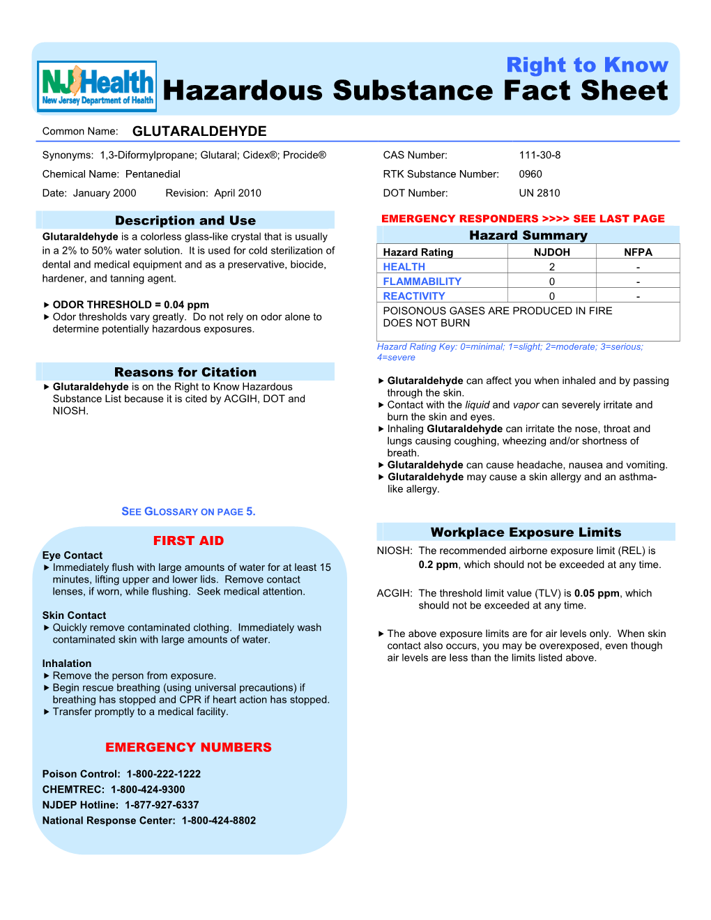 Glutaraldehyde