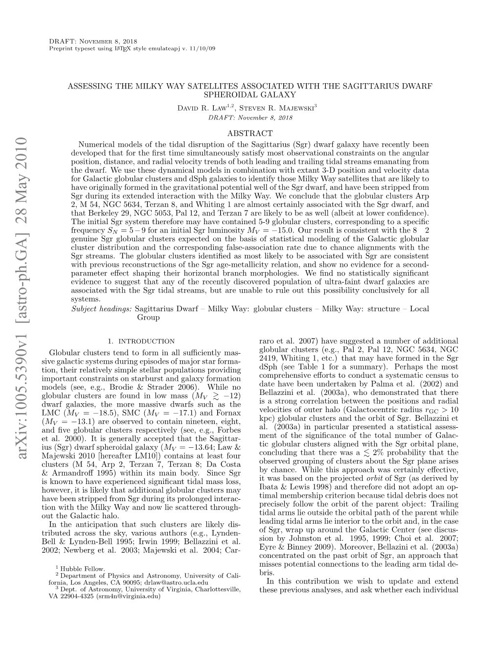 Assessing the Milky Way Satellites Associated with the Sagittarius Dwarf Spheroidal Galaxy