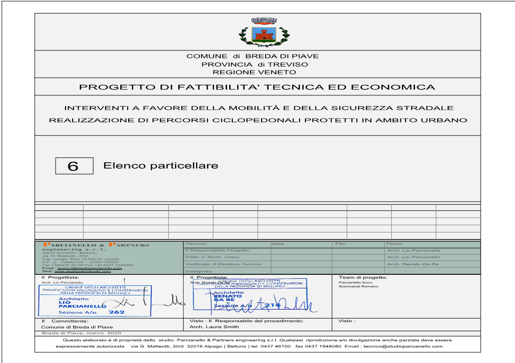 6 Elenco Particellare