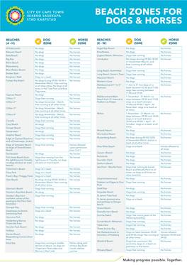 Beach Zones for Dogs & Horses