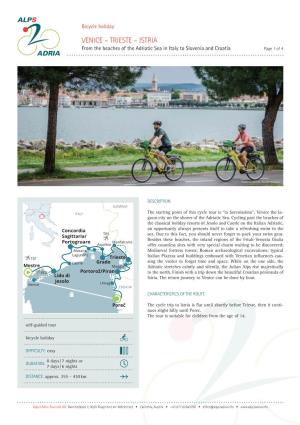 VENICE – TRIESTE – ISTRIA from the Beaches of the Adriatic Sea in Italy to Slovenia and Croatia Page 1 of 4