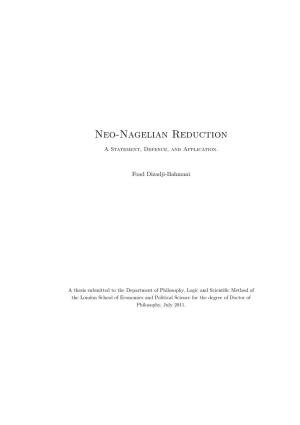 Neo-Nagelian Reduction