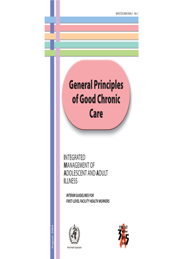 General Principles of Good Chronic Care