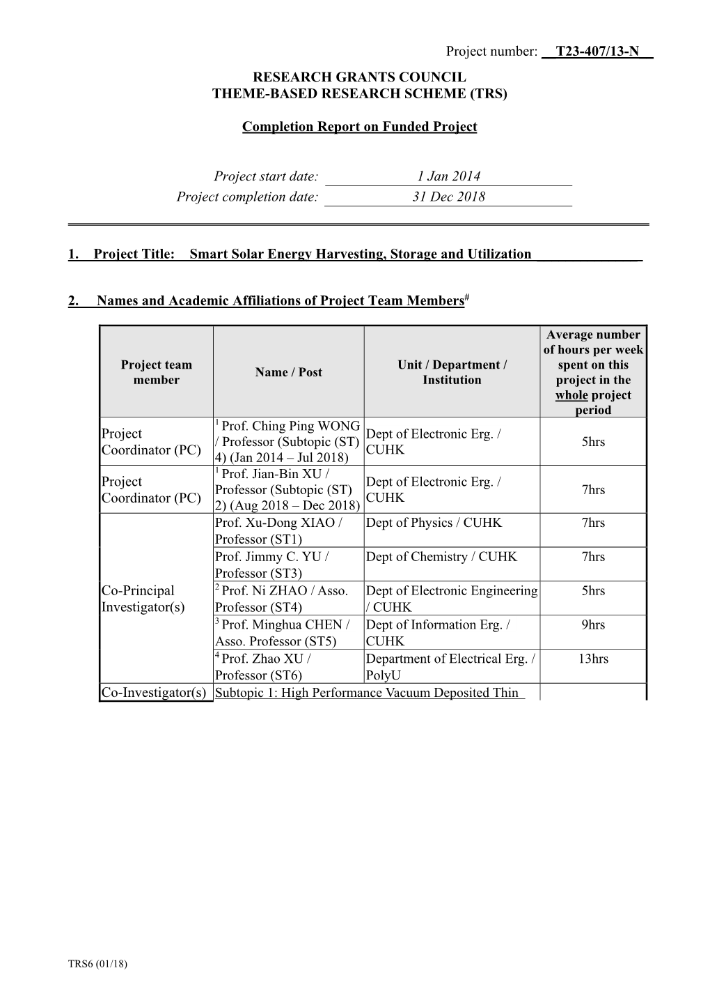 T23-407/13-N__ Research Grants Council Theme-Based Research Scheme (Trs)