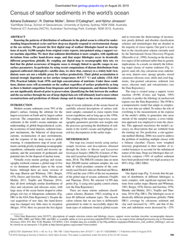 Census of Seafloor Sediments in the World's Ocean