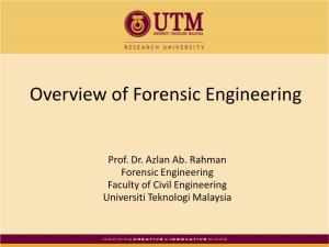 Overview of Forensic Engineering