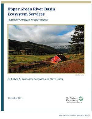 Upper Green River Basin Ecosystem Services Feasibility Analysis Project Report