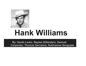 Hank Williams. Retrieved From