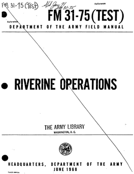 Flï31-75 (TEST) DEPARTMENT of the ARMY FIELD MANUAL