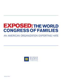 Exposed:The World Congress of Families