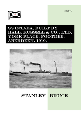 Ss Intaba, Built by Hall, Russell & Co., Ltd, YORK PLACE, Footdee, Aberdeen, 1910