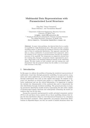 Multimodal Data Representations with Parameterized Local Structures