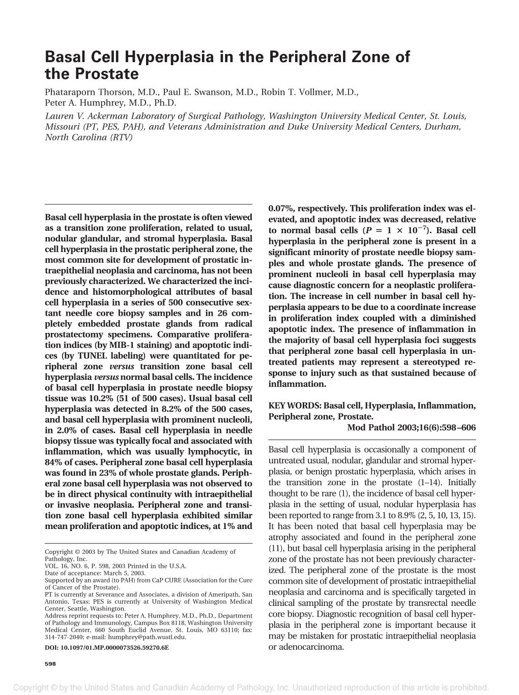 basal-cell-hyperplasia-in-the-peripheral-zone-of-the-prostate