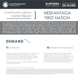 Neskantaga First Nation1 in Kenora District, Ontario, and Analyzes How Each Data Set Aligns with the Other