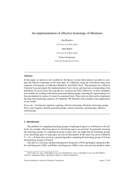 An Implementation of Effective Homotopy of Fibrations