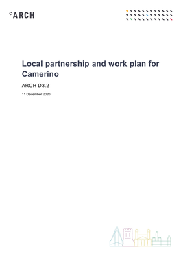 Local Partnership and Work Plan for Camerino