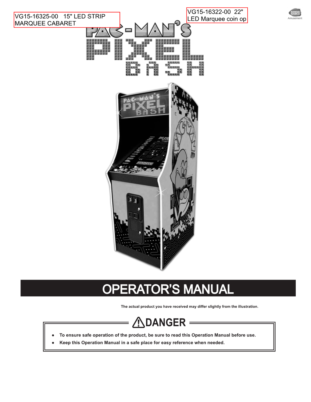 To Download/View the Pac-Man's Pixel Bash Coin Manual [Pdf]