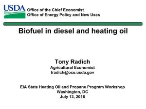 Biofuel Requirements in Diesel and Heating