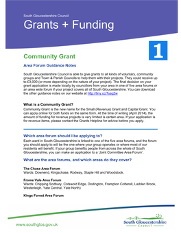 Grants + Funding