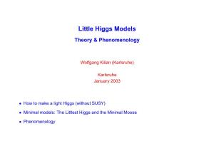 Little Higgs Models