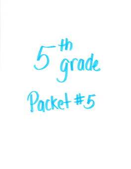 Grade 5 Packet 5.Pdf