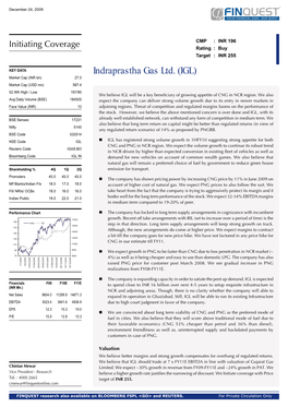 Indraprastha Gas Ltd. (IGL)