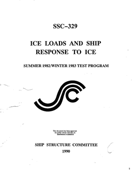 SSC-329 Ice Loads and Ship Response to Ice by J.W