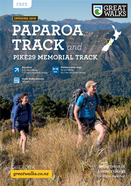 Paparoa Track, the 10.8 Km Pike29 Memorial Track Leads to the Site of the Former Pike River Mine