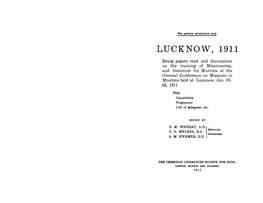Lucknow, 1911