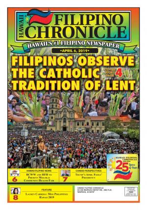 April 6, 2019  Hawaii Filipino Chronicle  1