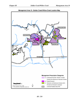 Chapter III Soldier Creek/Willow Creek Management Area 10