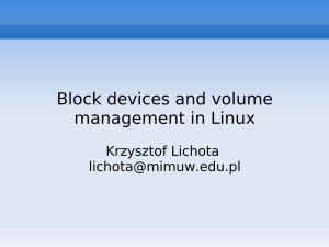 Block Devices and Volume Management in Linux
