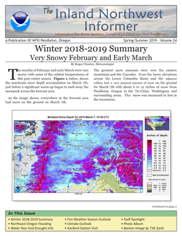 Winter 2018-2019 Summary