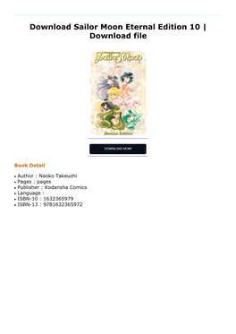 Download Sailor Moon Eternal Edition 10