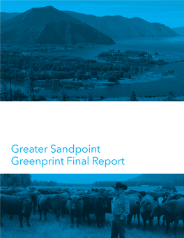Greater Sandpoint Greenprint Final Report
