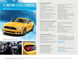 2017 Mustang Fastback & Convertible
