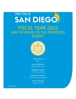 Fiscal Year 2022 Mayor's May Revision to the Proposed Budget