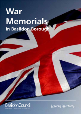 War Memorials in Basildon Borough Booklet