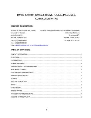 DAVID ARTHUR JONES, F.R.S.M., F.R.S.S., Ph.D., Sc.D