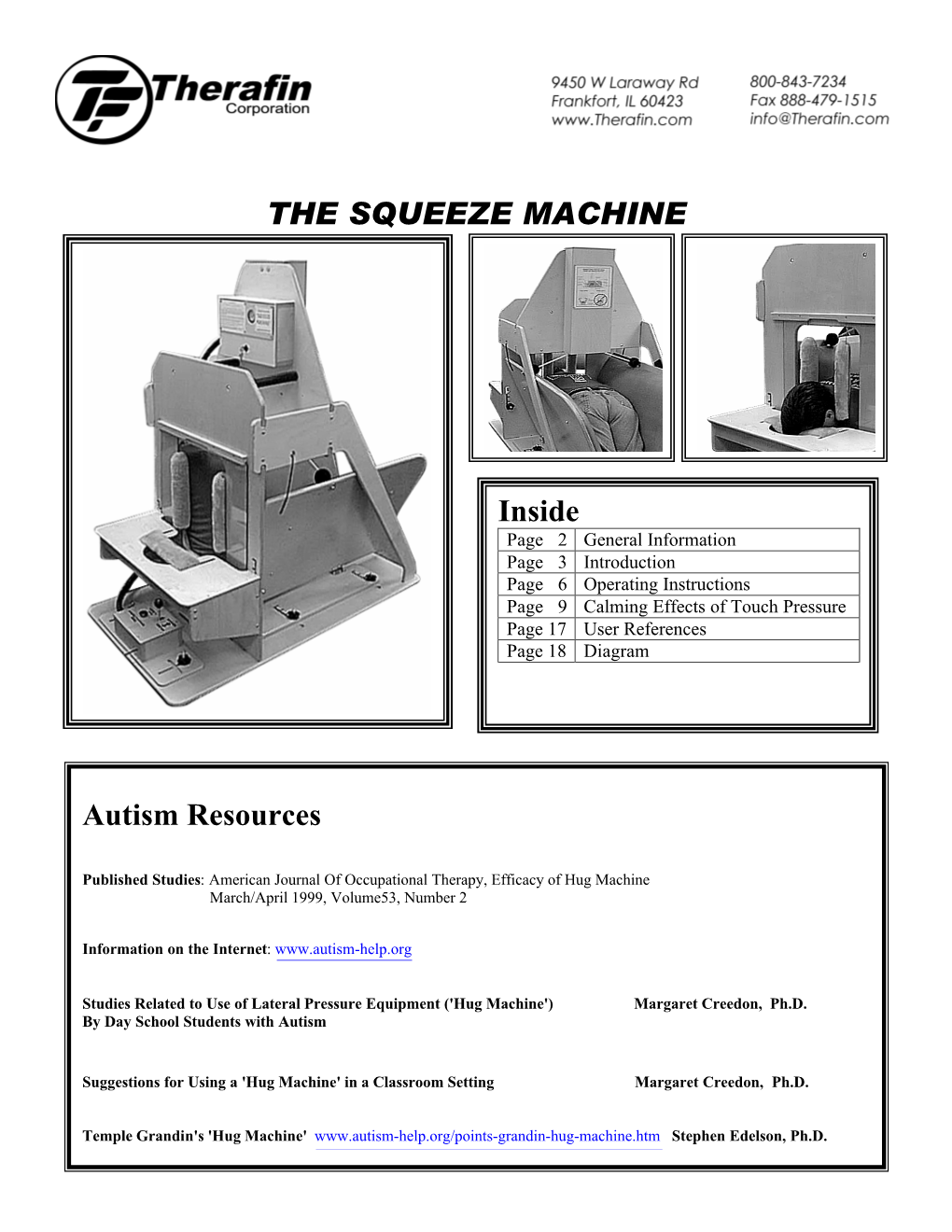 Squeeze Machine Indepth Information