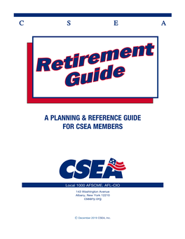 A Planning & Reference Guide for Csea Members