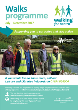 Walks Programme July – December 2017
