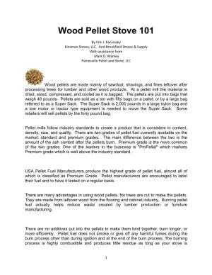 Wood Pellet Stove 101