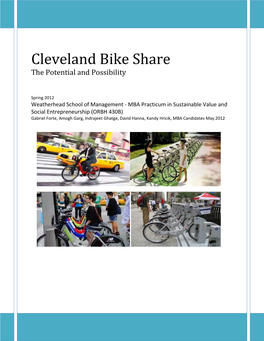 Cleveland Bike Share the Potential and Possibility