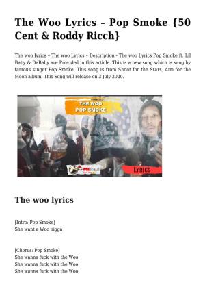 The Woo Lyrics &#8211; Pop Smoke {50 Cent