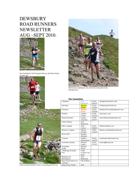 Dewsbury Road Runners Newsletter Aug –Sept 2010