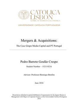 Mergers & Acquisitions