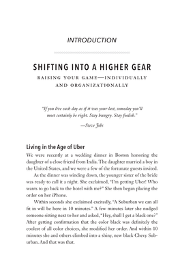 SHIFTING INTO a HIGHER GEAR Raising Your Game—Individually and Organizationally